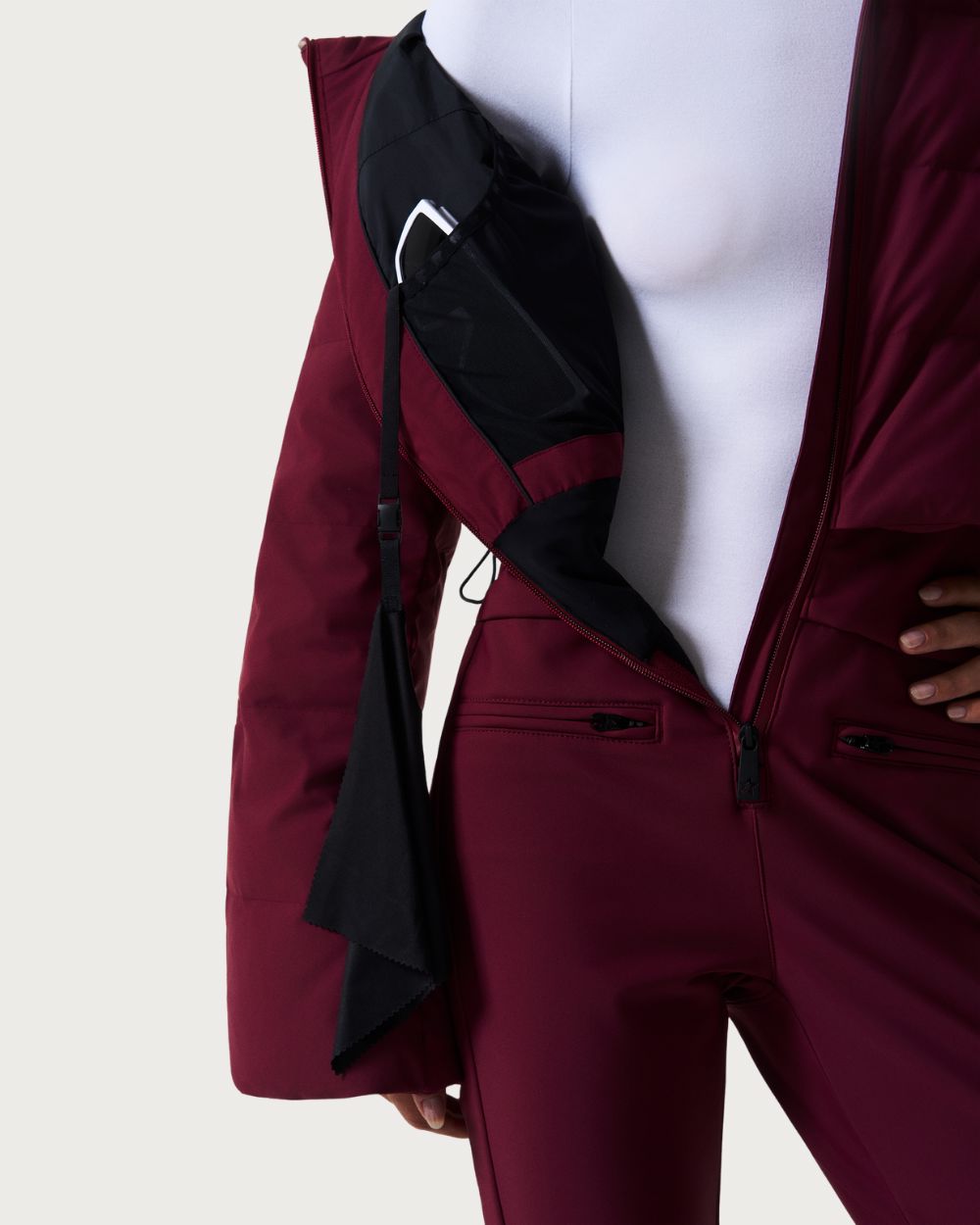Women's Perfect Moment Polar Flare Ski Suit II - Wine Jackets Perfect Moment