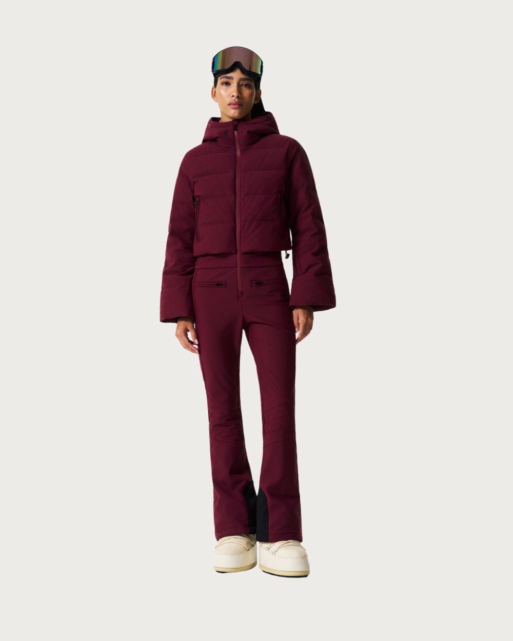 Women's Perfect Moment Polar Flare Ski Suit II - Wine Jackets Perfect Moment