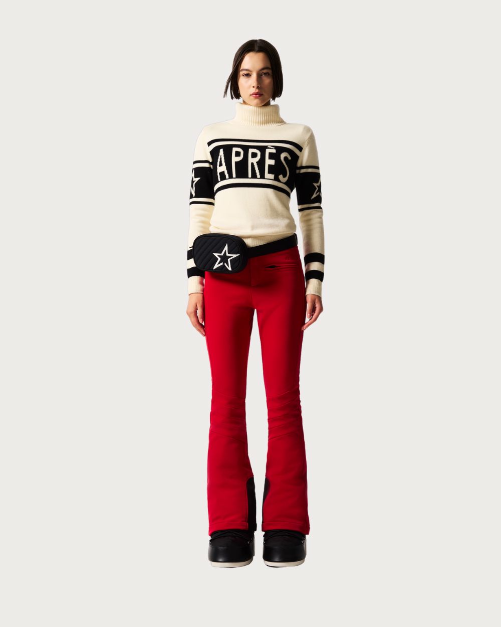 Womens Perfect Moment Schild 'Apres' Wool Sweater - Snow White Knitwear Perfect Moment