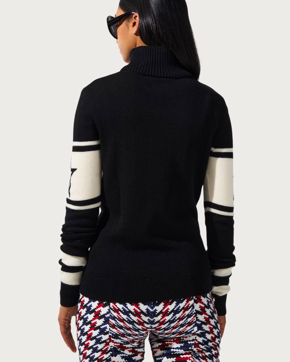 Womens Perfect Moment Schild Merino Wool Sweater - Black Knitwear Perfect Moment