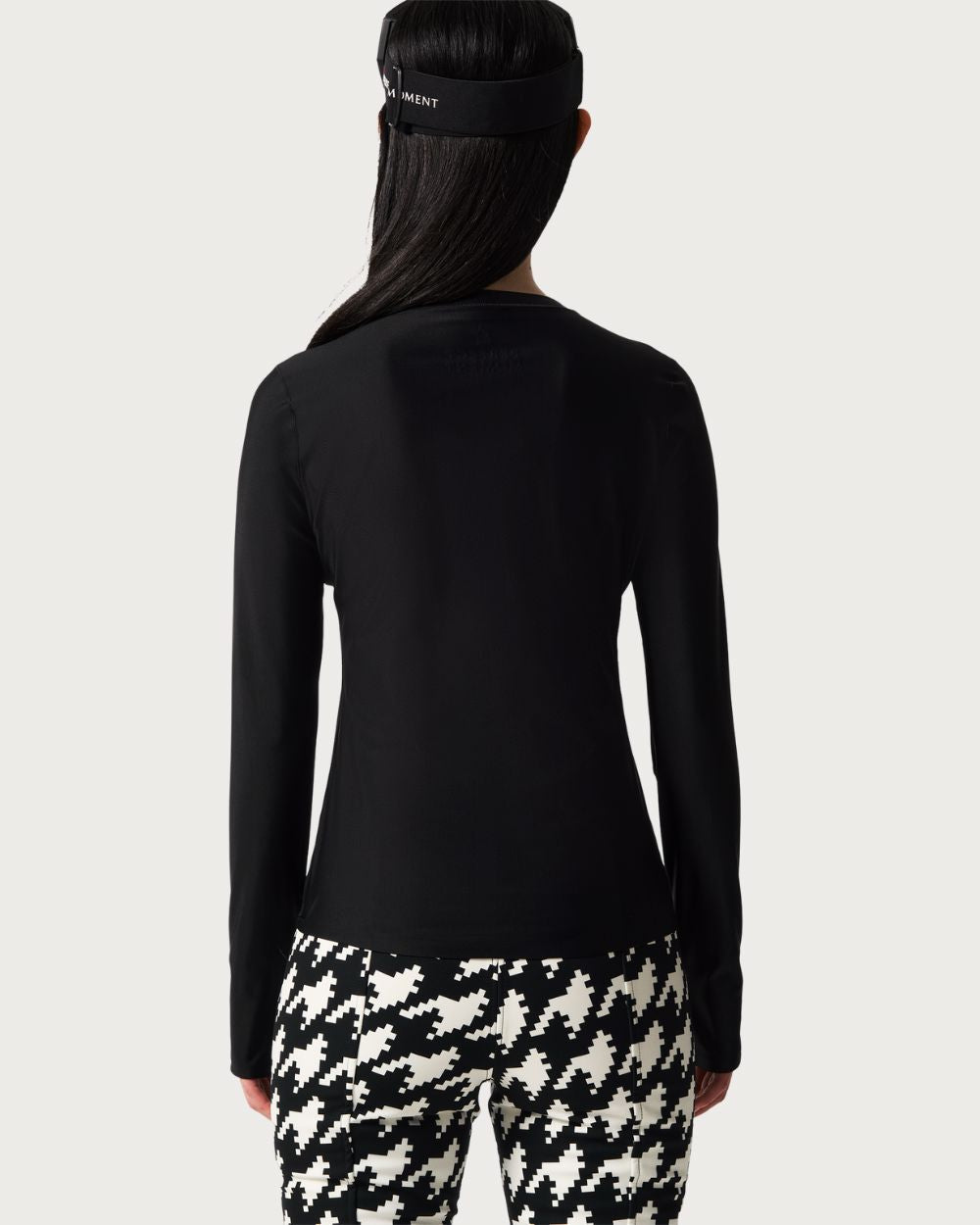 Womens Perfect Moment Ski Crew Baselayer Top - Black Thermals Perfect Moment