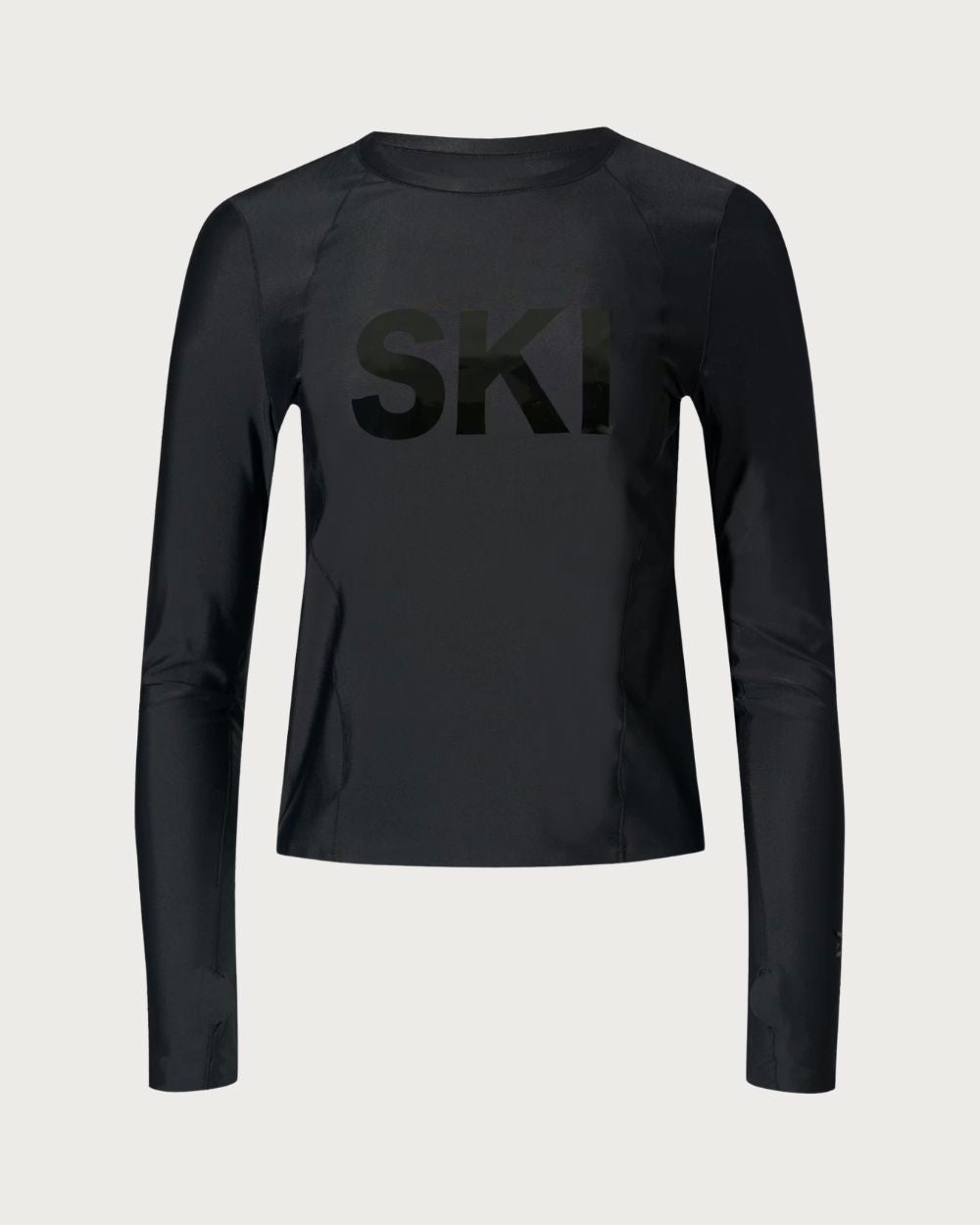 Womens Perfect Moment Ski Crew Baselayer Top - Black Thermals Perfect Moment