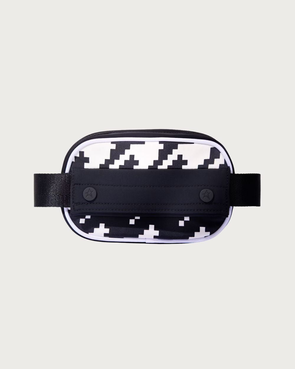 Women's Perfect Moment Star Bum Bag - Black and White Houndstooth Accessories Perfect Moment
