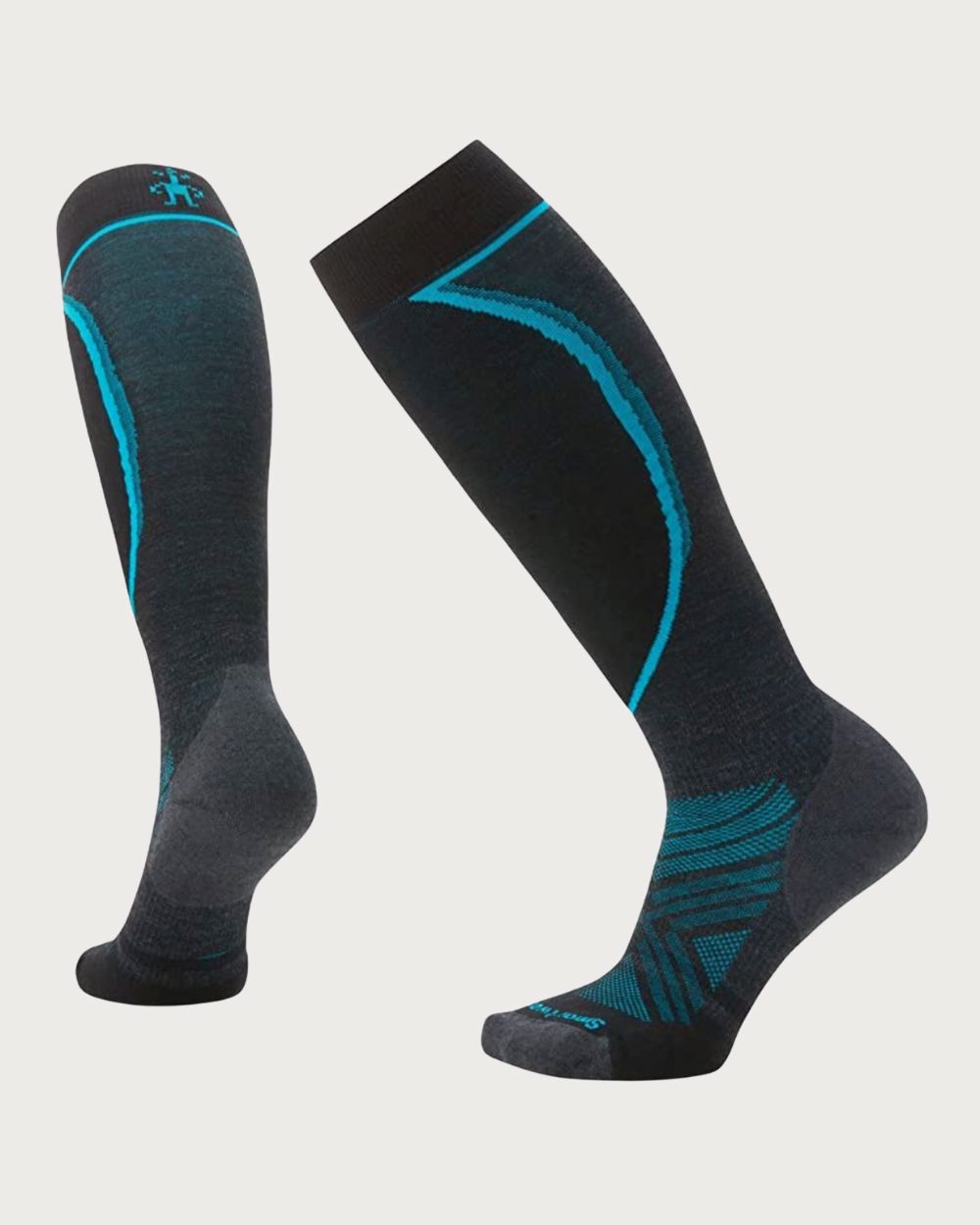 Womens Smartwool Ski Targeted Cushion Socks - Charcoal Socks Smartwool 4-6.5US / 34-37EU (S)