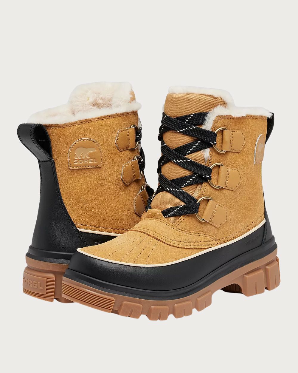 Womens Sorel Tivoli V Boot - Curry Black Footwear Sorel