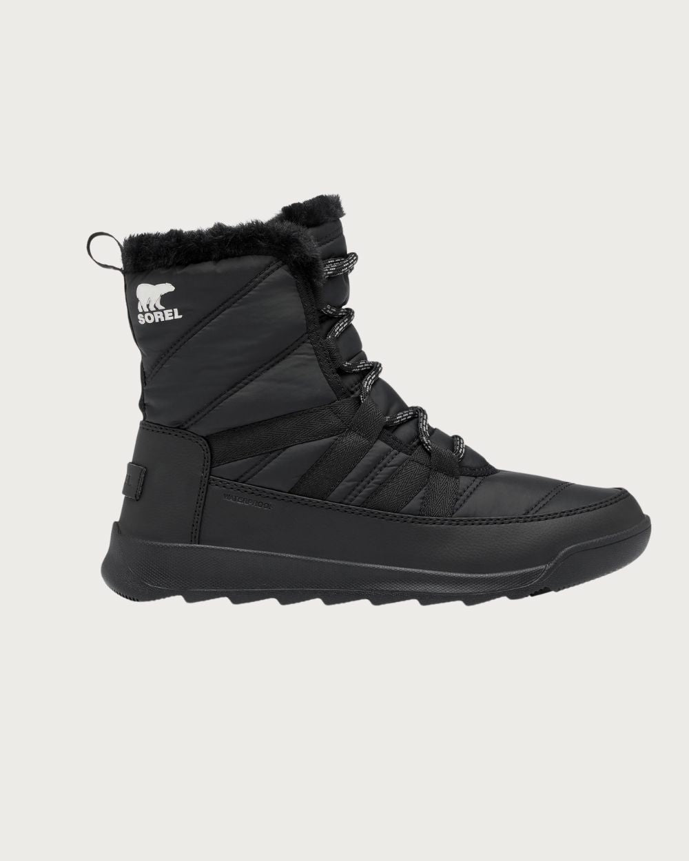 Womens Sorel Whitney II Plus Lace Boot - Black Footwear Sorel