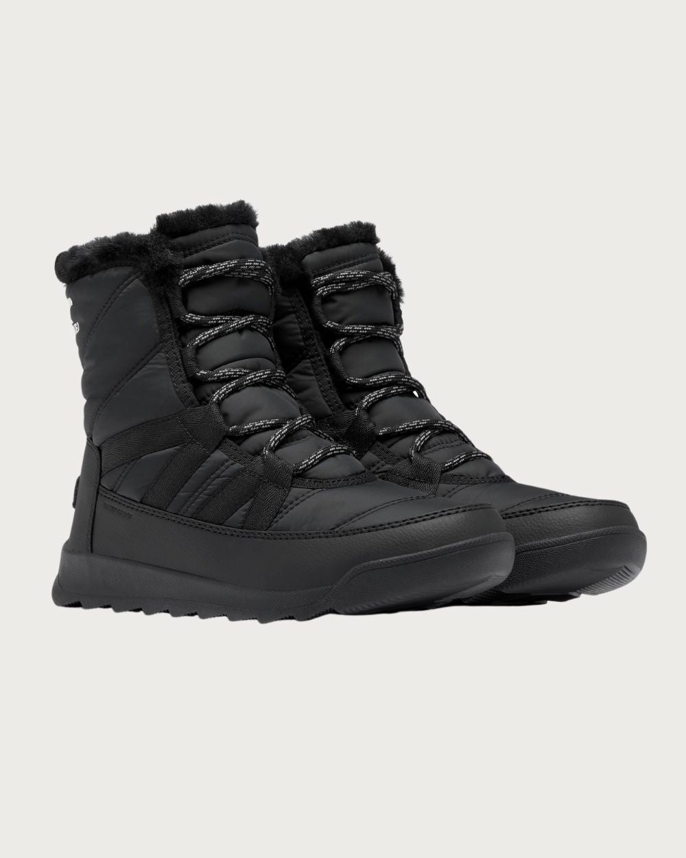 Womens Sorel Whitney II Plus Lace Boot - Black Footwear Sorel