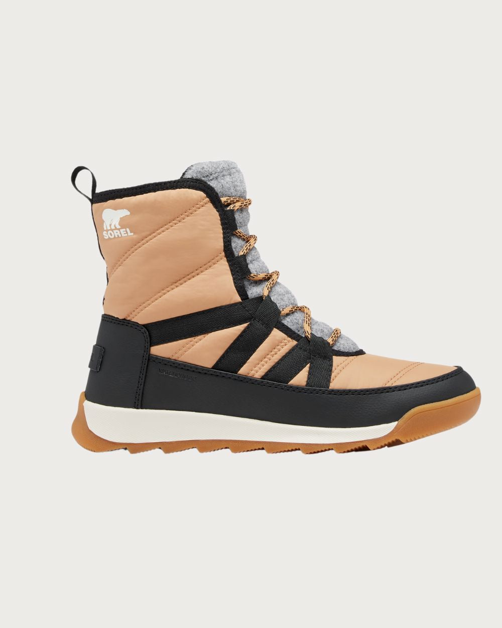 Womens Sorel Whitney II Plus Lace Boot - Tawny Buff/Black Footwear Sorel