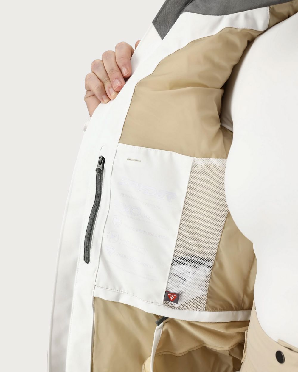 Womens Spyder Primrose Jacket Faux Fur - White Jackets Spyder