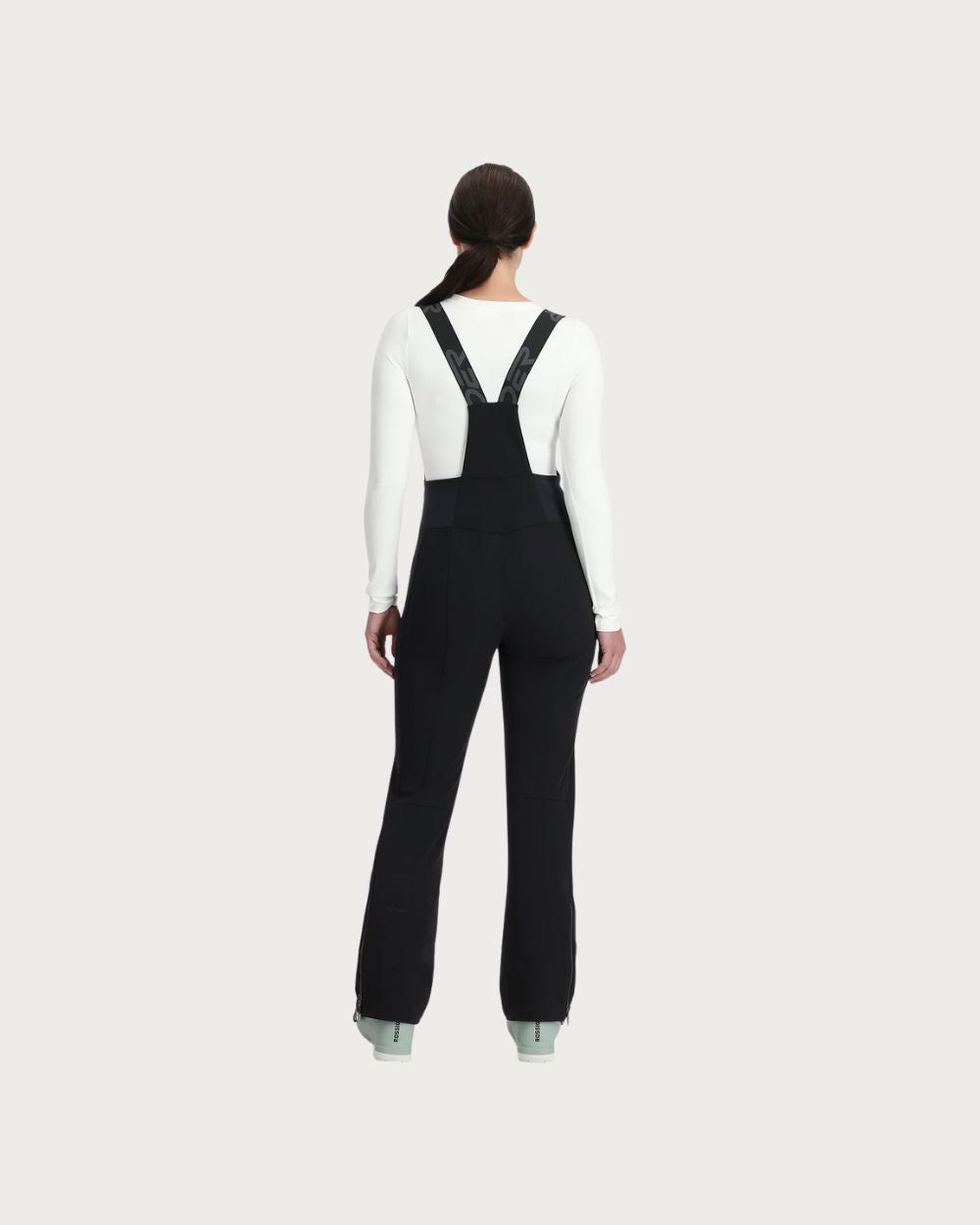 Womens Spyder Strutt Bib Pant - Black Pants Spyder