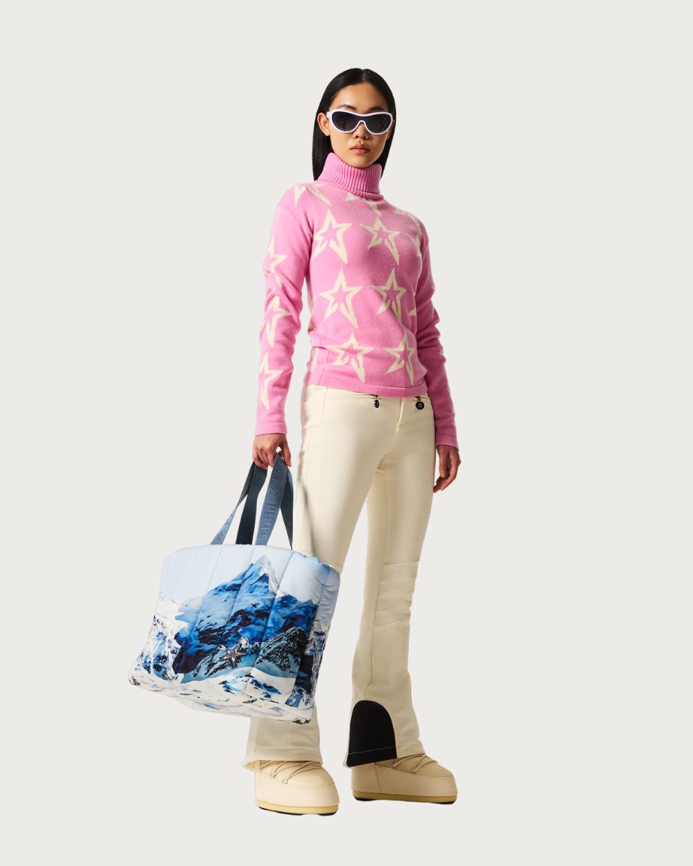 Womens Star Dust Merino Wool Sweater - Lilac chiffon Knitwear Perfect Moment