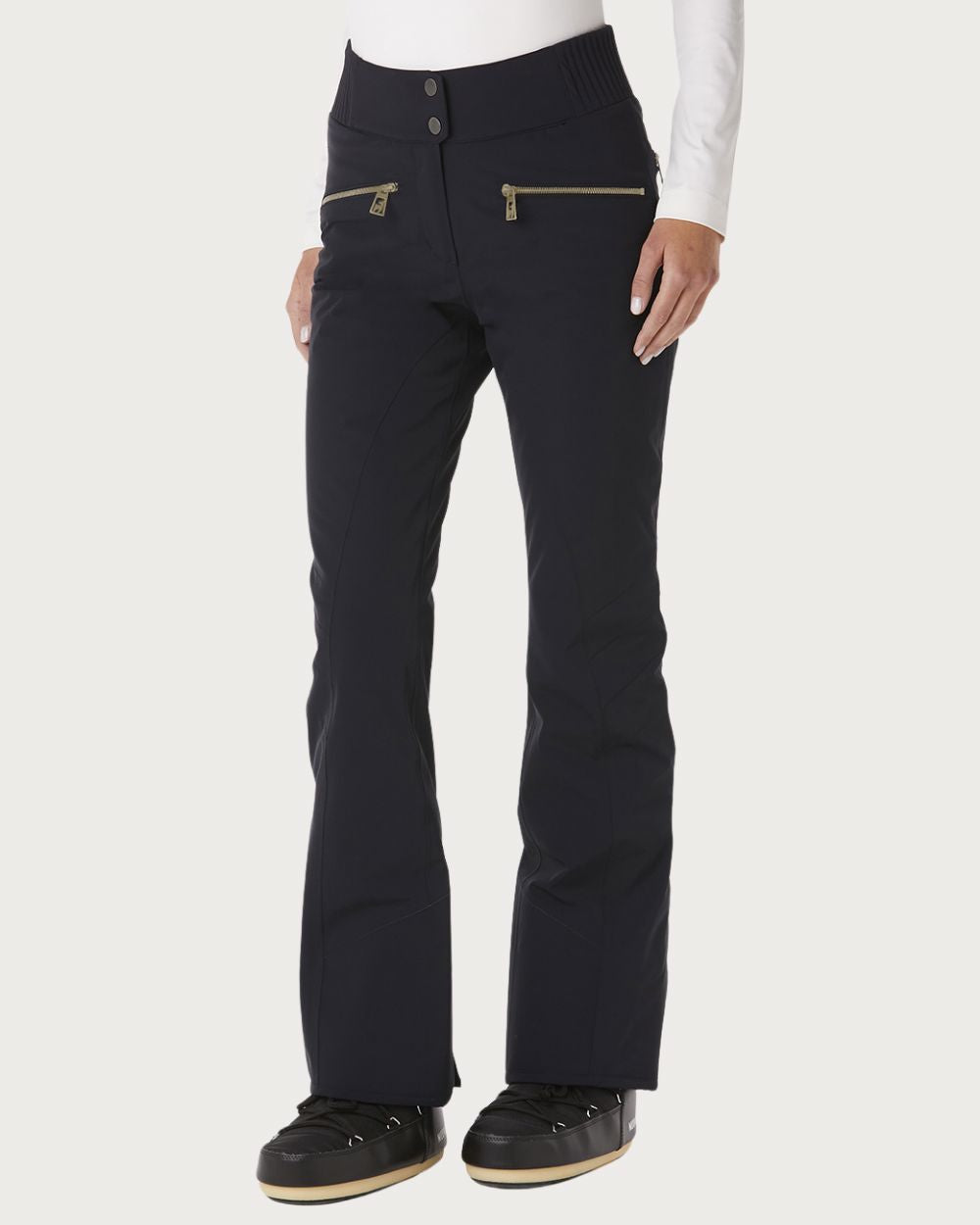 Womens Toni Sailer Alla Pant - Black / Gold Pants Toni Sailer