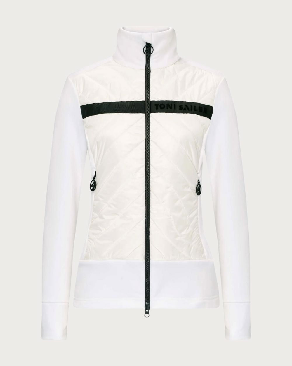Womens Toni Sailer Quinta Mid Layer Jacket - Bright White Mid Layers Toni Sailer 34 INTL / 6 AU