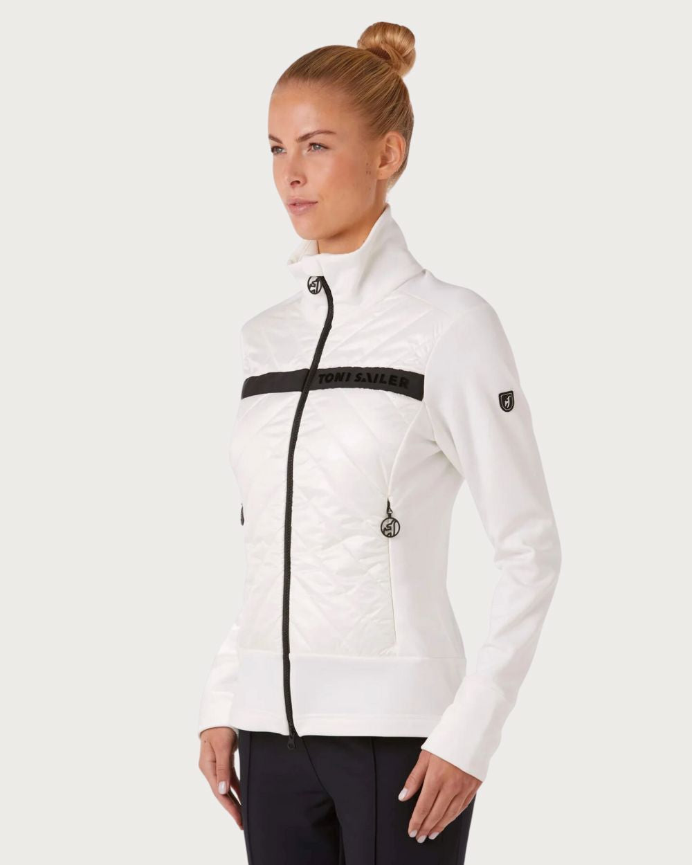 Womens Toni Sailer Quinta Mid Layer Jacket - Bright White Mid Layers Toni Sailer
