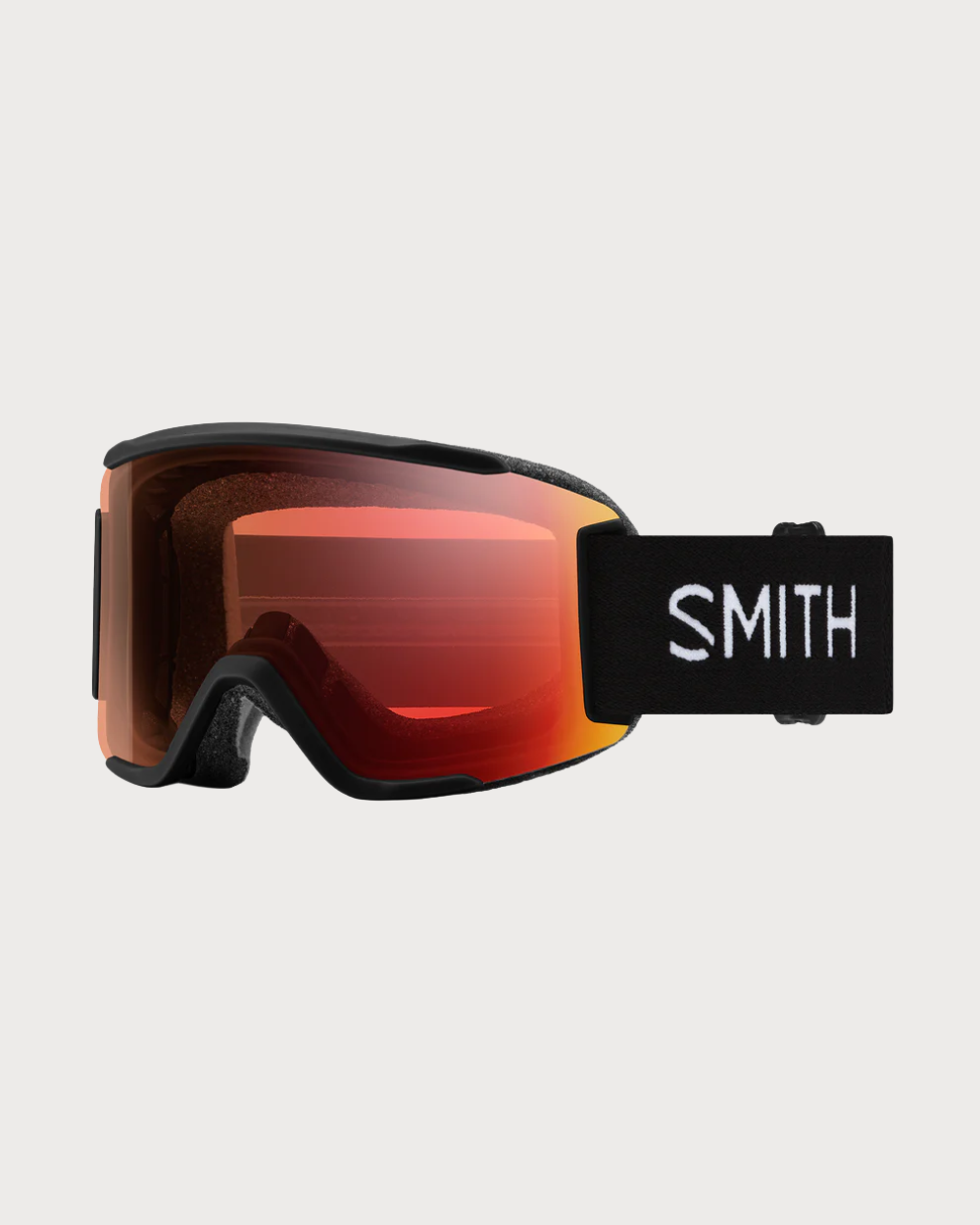 Smith Squad S Goggles (Small) - Black ChromaPop Pro Photochromic Red Mirror