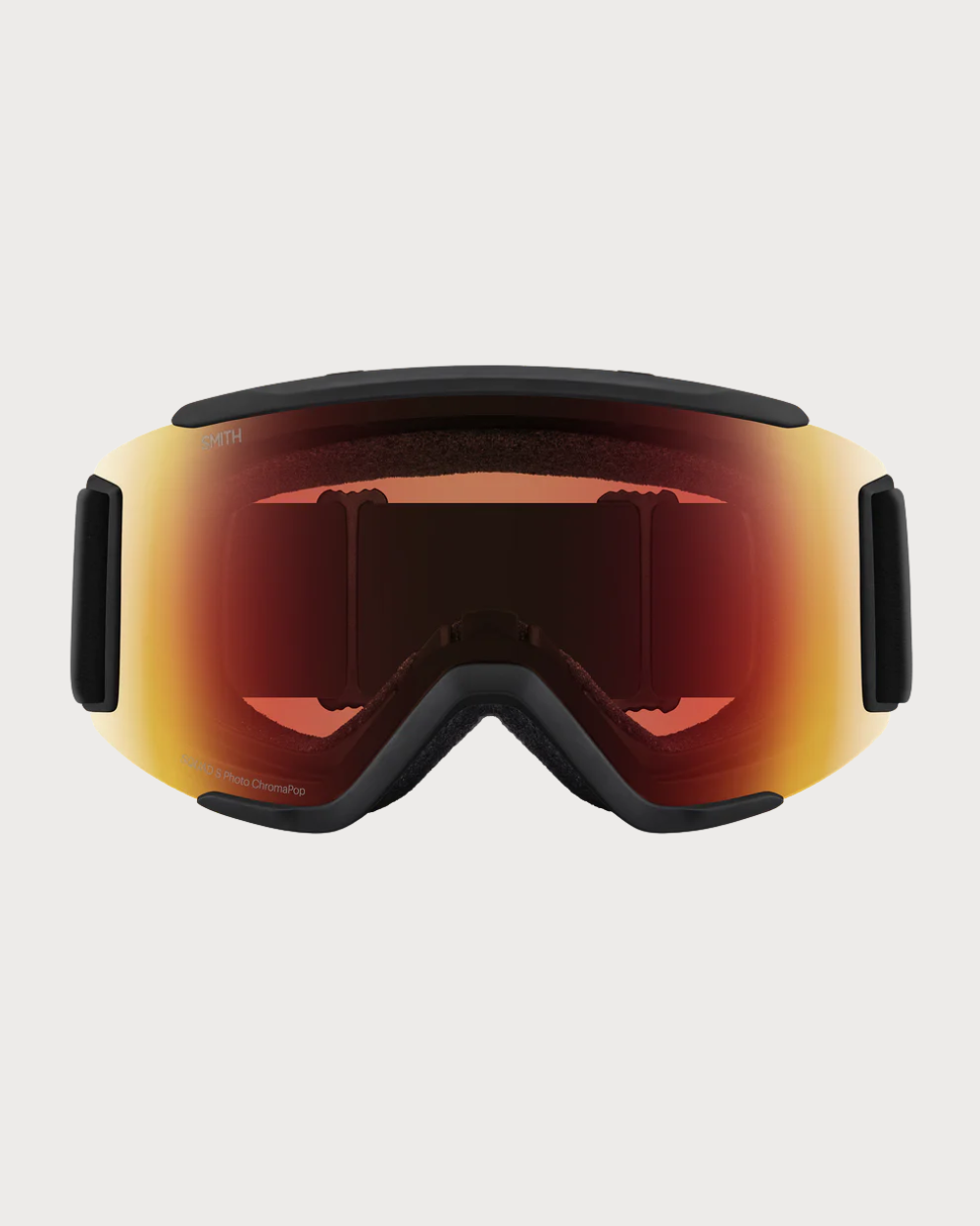 Smith Squad S Goggles (Small) - Black ChromaPop Pro Photochromic Red Mirror