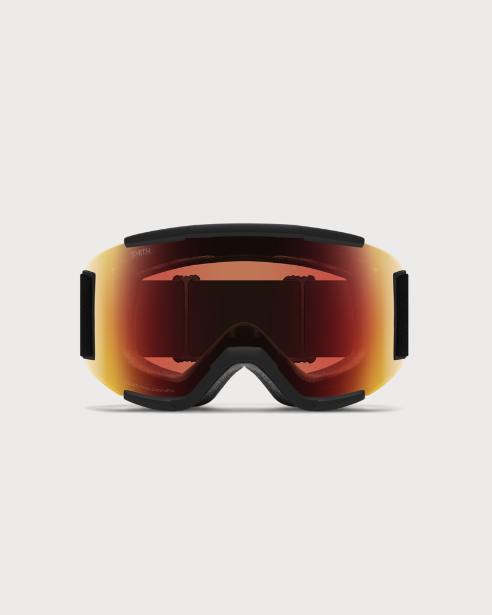 Smith Squad Goggles (Small Asian Fit) - Black ChromaPop Pro Photochromic Red Mirror