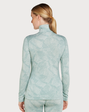 Womens Icebreaker Merino 260 Thermal Vertex Long Sleeve Half Zip - Form Moss