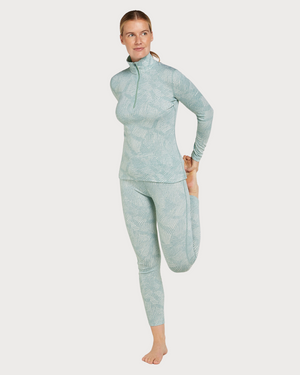 Womens Icebreaker Merino 260 Thermal Vertex Long Sleeve Half Zip - Form Moss