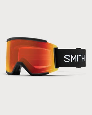 Smith Squad XL (Large Fit) Goggles - Black ChromaPop Everyday Red Mirror