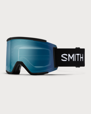 Smith Squad XL (Large Fit) Goggles - Black ChromaPop Everyday Blue Mirror