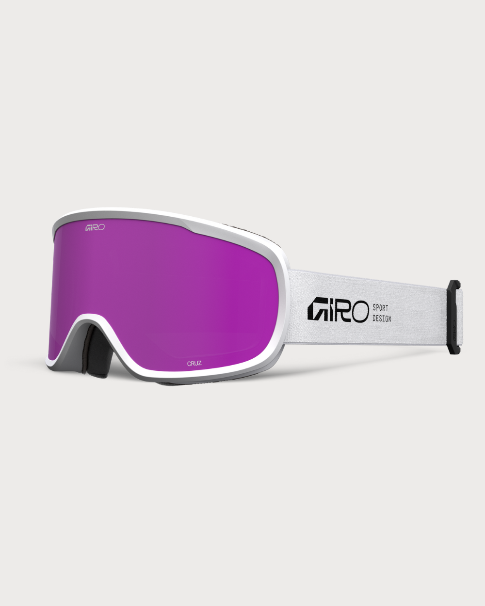 Kids Giro Cruz (Asian Fit) Goggles - Stacked White Amber Pink