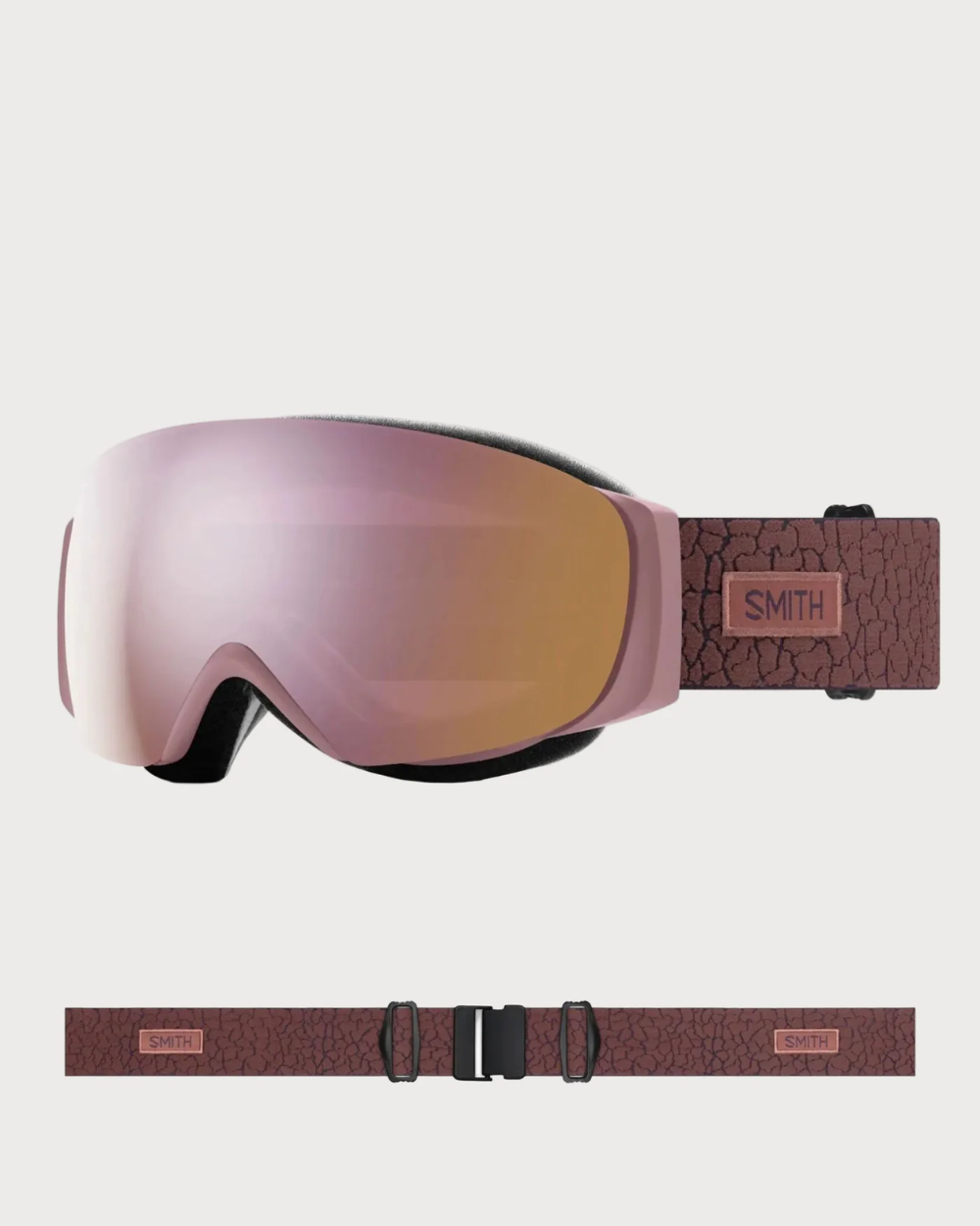 Smith I/O MAG S Goggles (Small Asian Fit) - Dusk Crackle ChromaPop Everyday Rose Gold Mirror