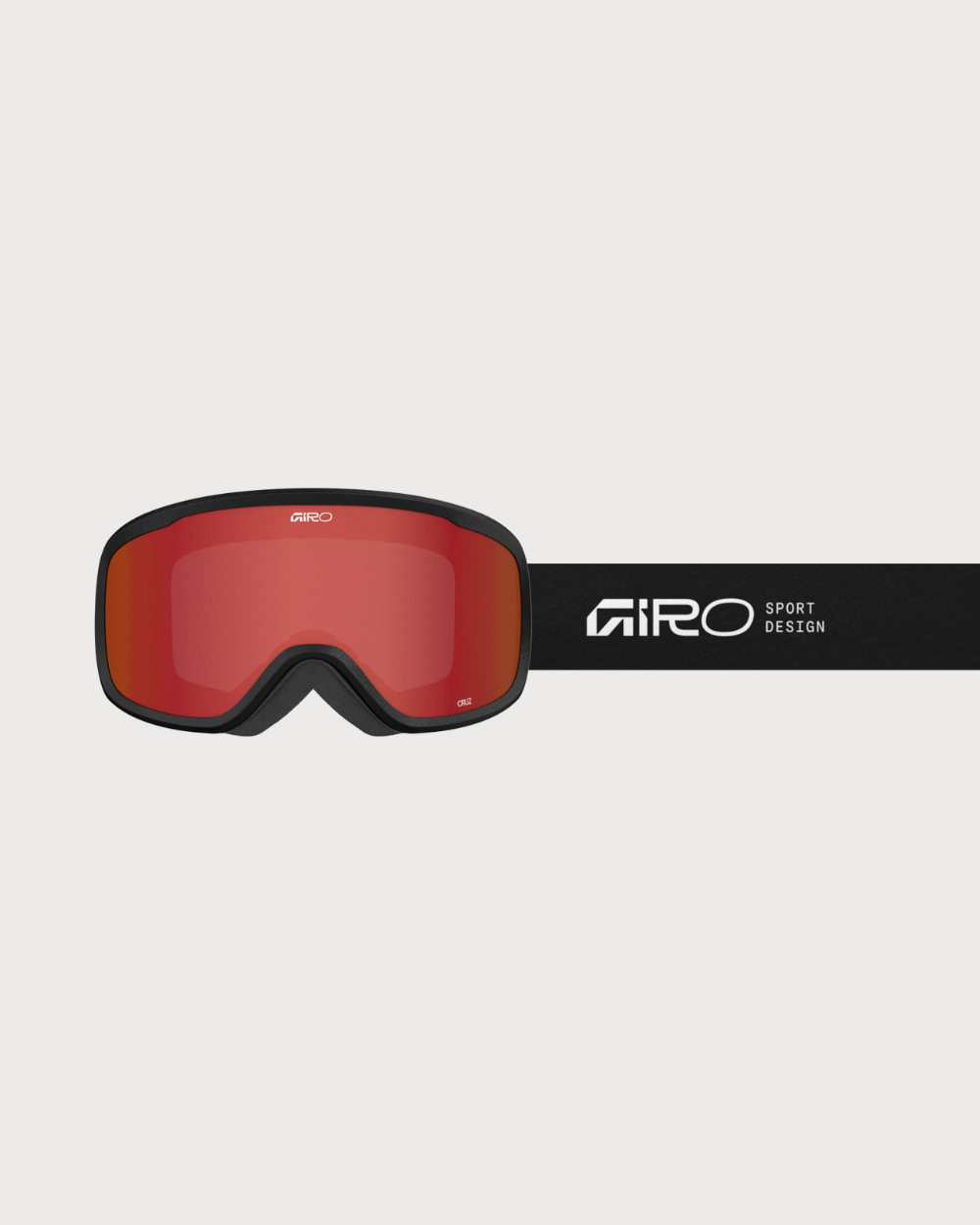 Kids Giro Cruz (Asian Fit) Goggles - Stacked Black Amber Scarlett