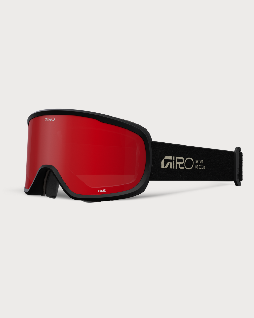 Kids Giro Cruz (Asian Fit) Goggles - Stacked Black Amber Scarlett