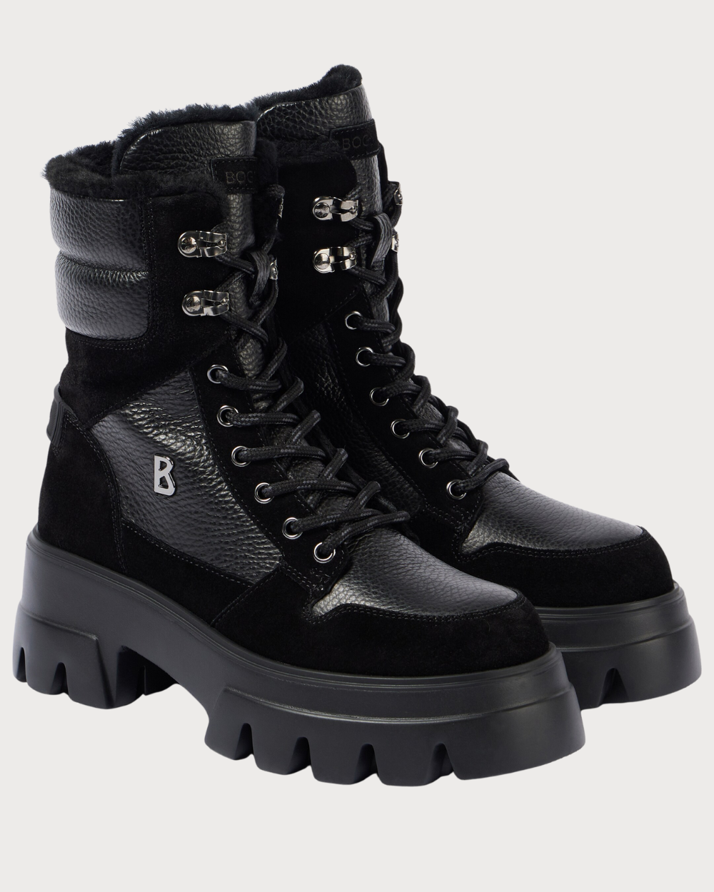 Womens Bogner Sapporo 2A Leather Boot - Black