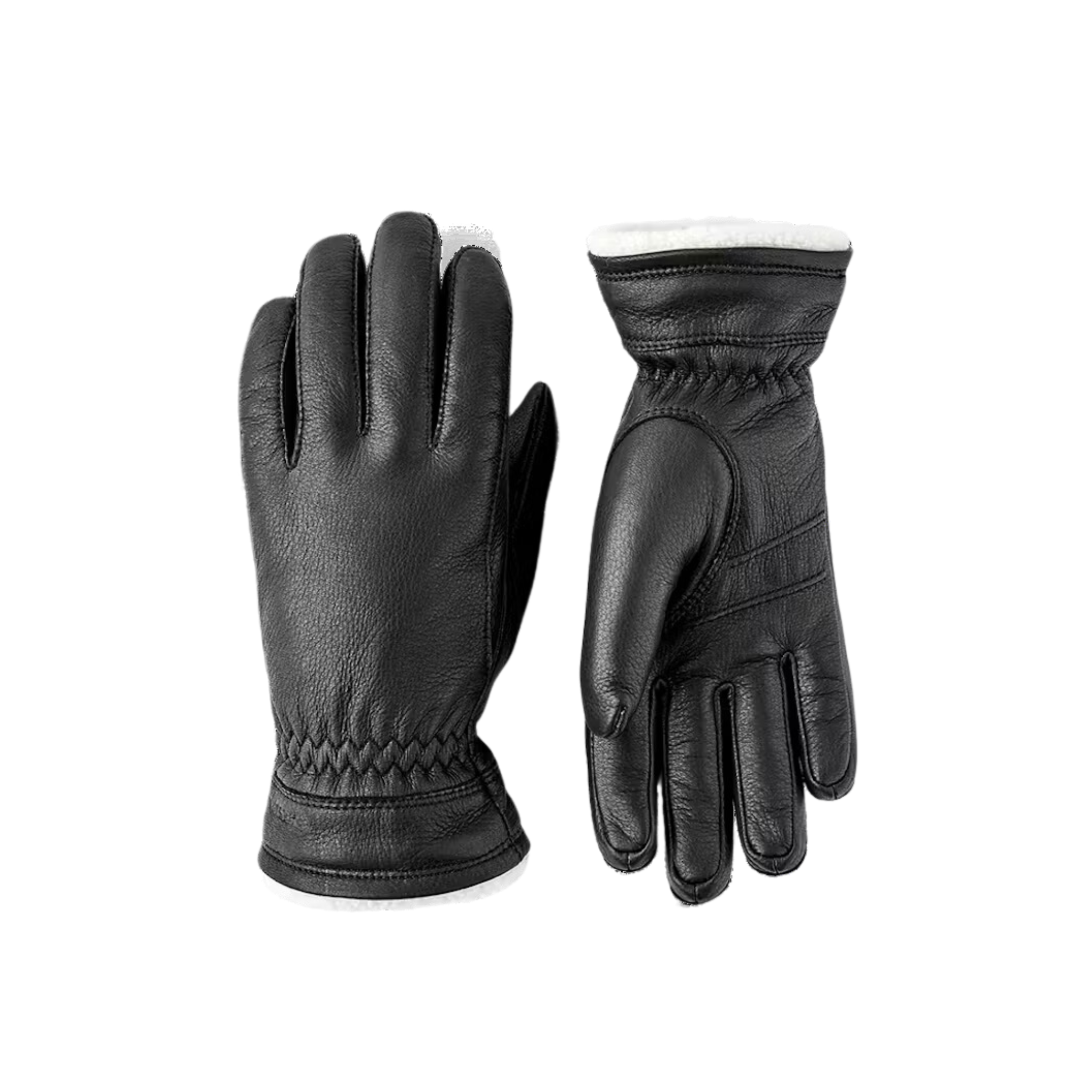 Womens Hestra Deerskin Buvika Primaloft Après Glove - Black