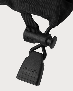 Mens Hestra Army Leather Gore-Tex Mitten - Black / Natural Grey