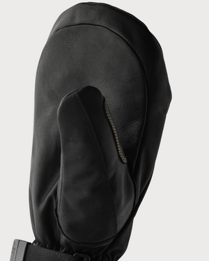 Hestra Army Leather Gore-Tex 3 Finger Mitten - Black / Black