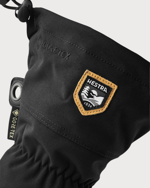 Hestra Army Leather Gore-Tex 3 Finger Mitten - Black / Black