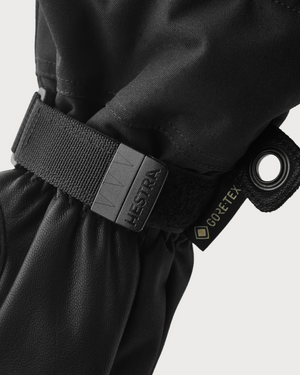 Hestra Army Leather Gore-Tex 3 Finger Mitten - Black / Black