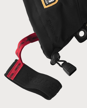 Hestra Army Leather Gore-Tex 3 Finger Mitten - Black / Black