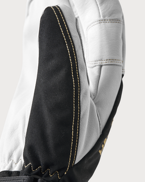 Hestra Army Leather Gore-Tex 3 Finger Mitten - Black/Natural Grey