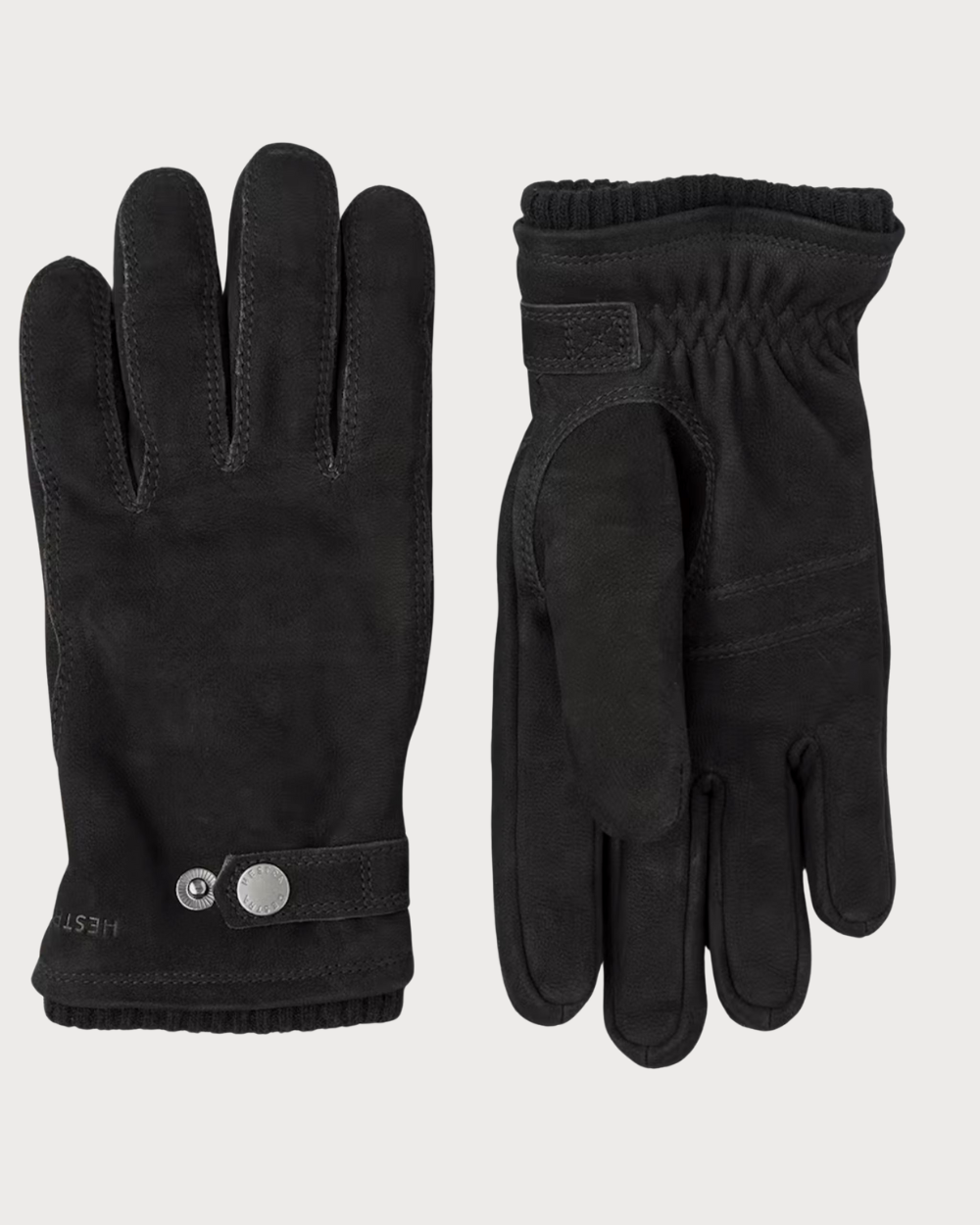 Mens Hestra Bergvik Nubuck Primaloft Glove - Black
