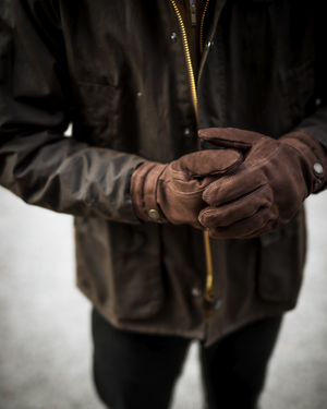 Mens Hestra Bergvik Nubuck Primaloft Glove - Espresso