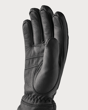 Womens Hestra Deerskin Buvika Primaloft Après Glove - Black