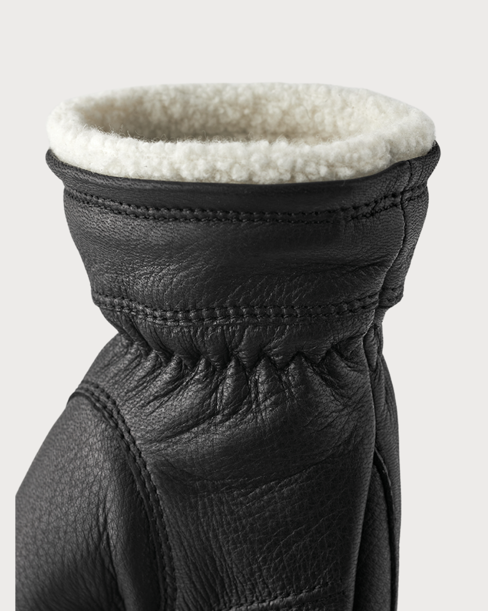 Womens Hestra Deerskin Buvika Primaloft Après Glove - Black