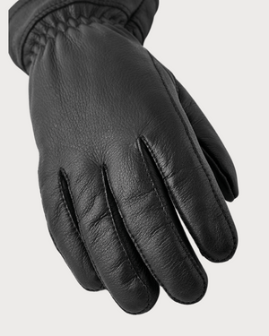 Womens Hestra Deerskin Buvika Primaloft Après Glove - Black