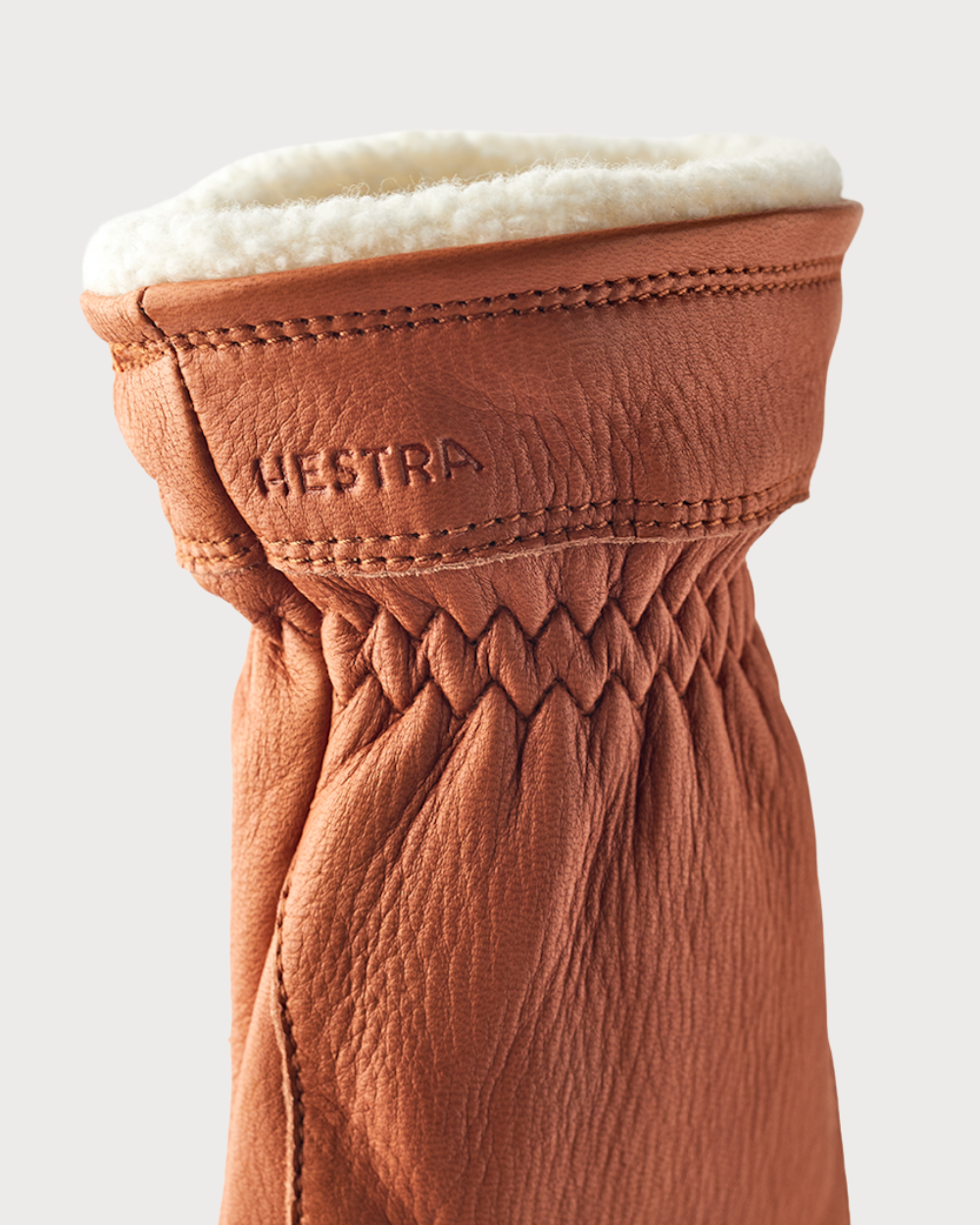 Womens Hestra Deerskin Buvika Primaloft Après Glove - Cork
