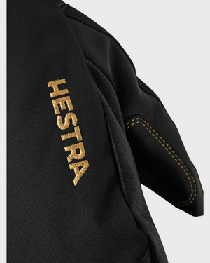 Mens Hestra Army Leather Gore-Tex Mitten - Black / Black