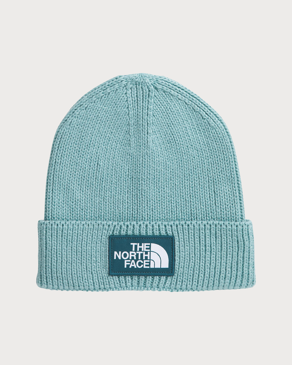 The North Face Logo Box Cuff Beanie - Blue Eclipse