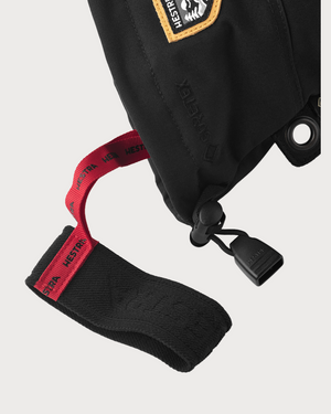 Mens Hestra Army Leather Gore-Tex Mitten - Black / Black