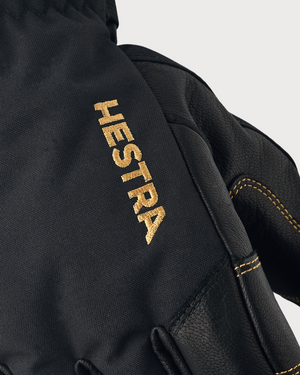 Mens Hestra Army Leather Gore-Tex Glove - Black / Black