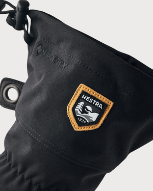 Mens Hestra Army Leather Gore-Tex Glove - Black / Black