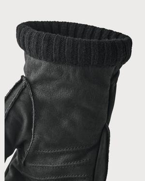 Mens Hestra Joar Nubuck Gloves - Black