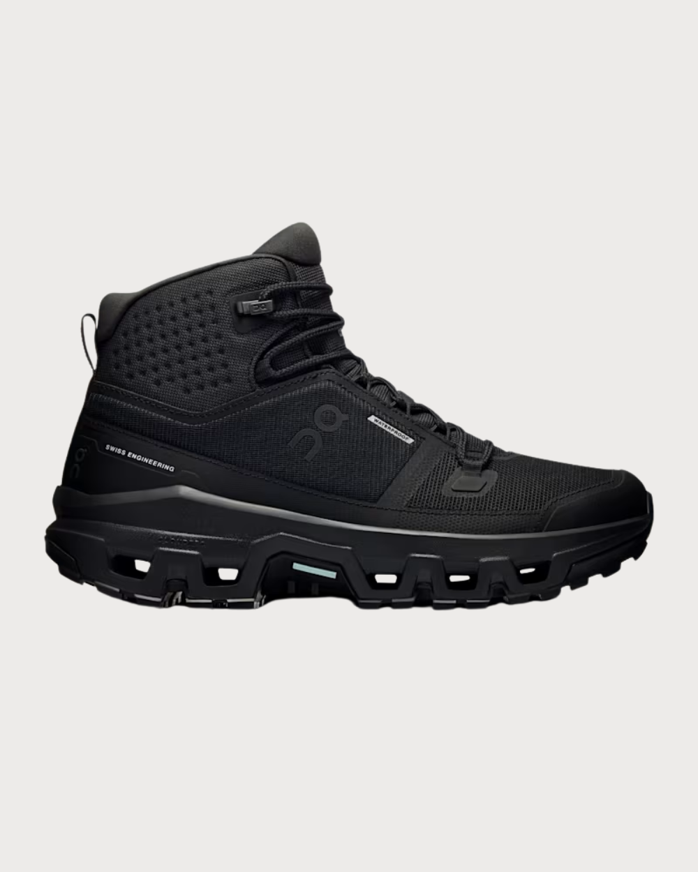 Womens On Cloudrock Mid Waterproof Boot - Black